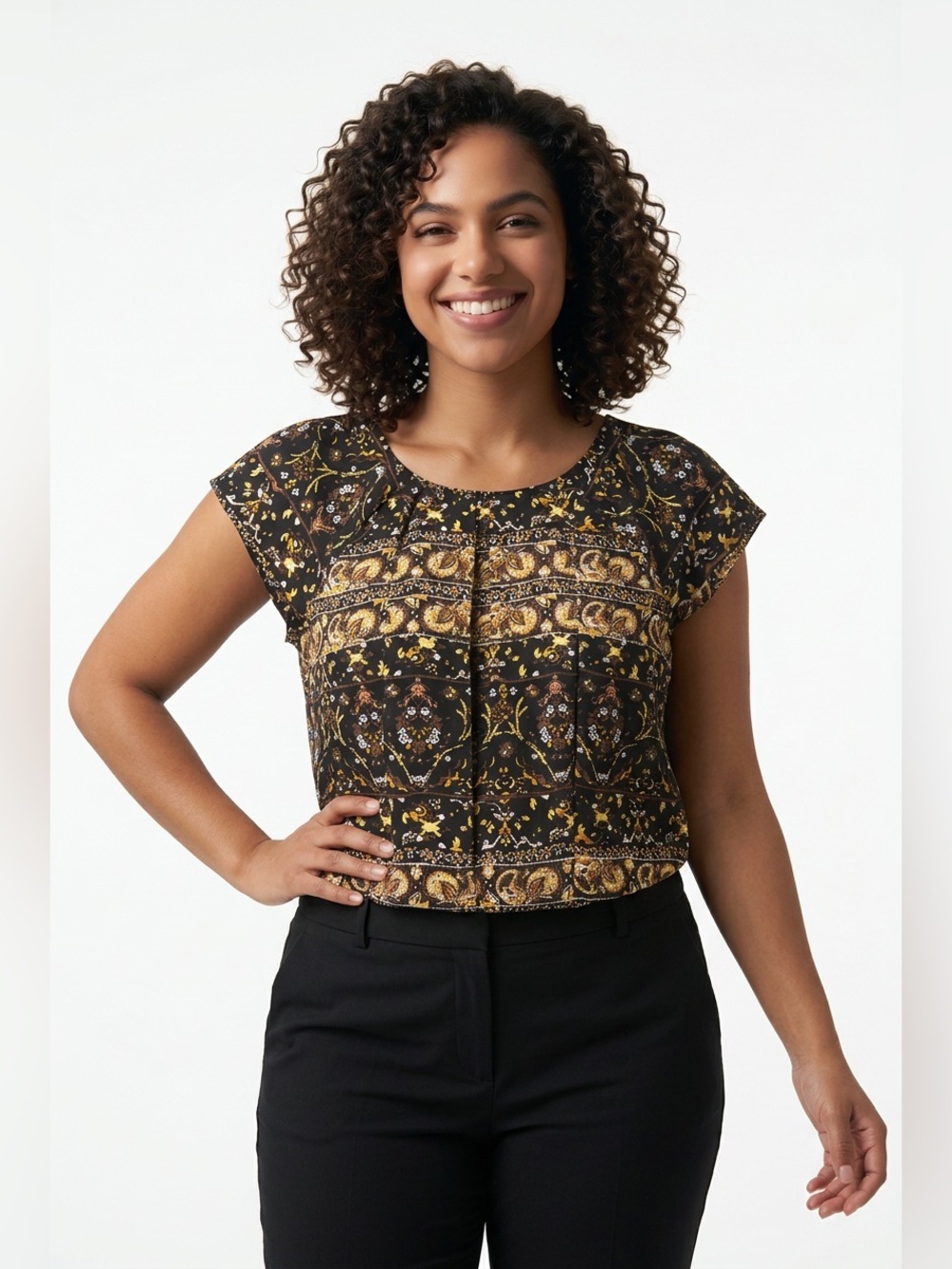 Violet & Claire satiny blouse